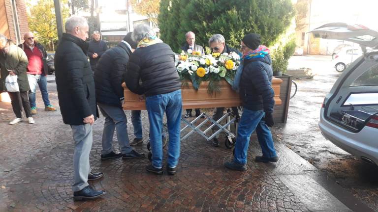 I funerali di ieri mattina