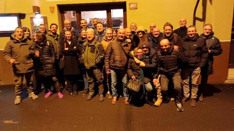 Foto di gruppo del Ct Cicconetti alla recente festa di Natale