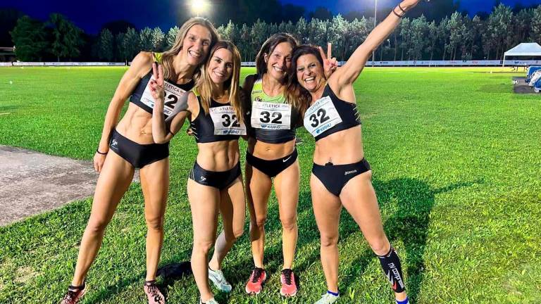 Record italiano per le staffettiste della 4x400 Master dell’Endas Cesena