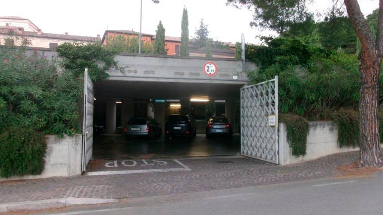 L’ingresso del parcheggio sotterraneo