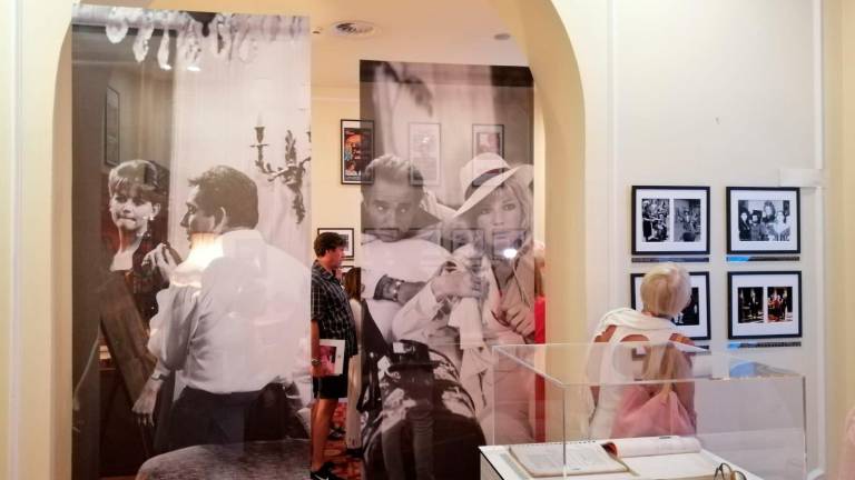 Inaugurata al Grand Hotel dal figlio la mostra su Ugo Tognazzi