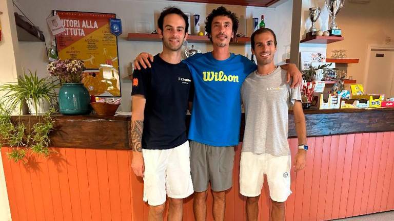 Da sinistra Nico Gnoli, Lorenzo Tavani ed Alessandro Terranova