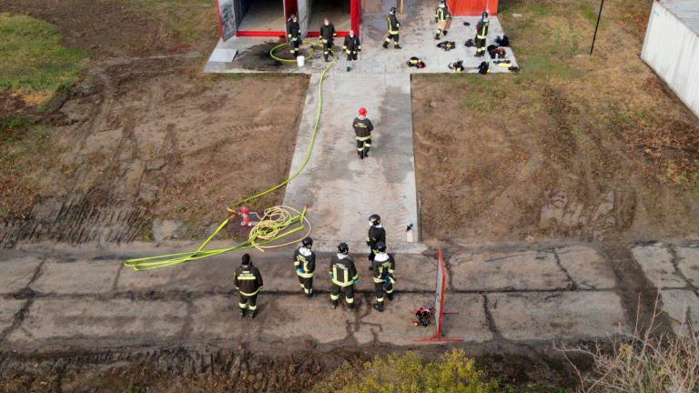 Vigili del Fuoco emiliano-romagnoli impegnati in un corso di base per operatori Cfbt VIDEO