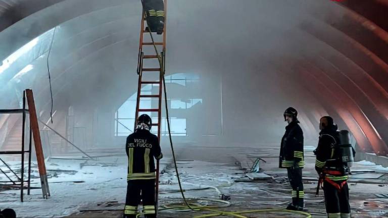 L’incendio all’ex sanatorio di Acquapartita