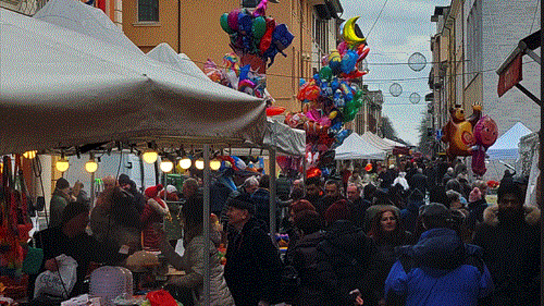 Una precedente edizione della festa del patrono di Massa Lombarda