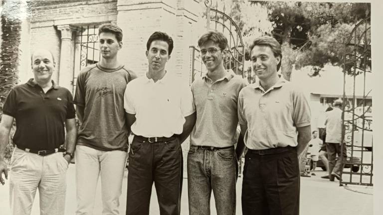 Il primo giorno di Piero Bucchi a Rimini: era l’estate 1992, giorno del raduno con Massimo Bernardi e i giovanissimi Romboli e Calbini