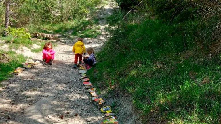 Una delle attività della Scuolina Selvatica