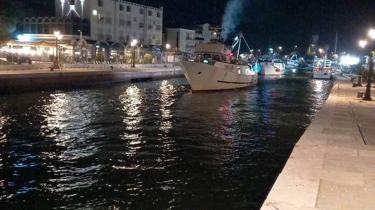 Barche in uscita dal porto