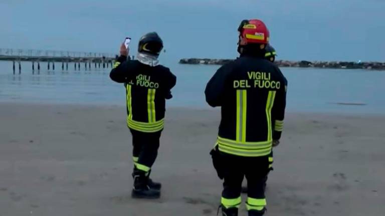 Ricerche sugli scogli e in mare a Cesenatico per un cane che era appena stato adottato da una famiglia della zona FOTOGALLERY