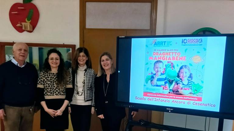 Cesenatico, alla scuola dell’Infanzia Ancora il progetto di salute e alimentazione curato da Arrt