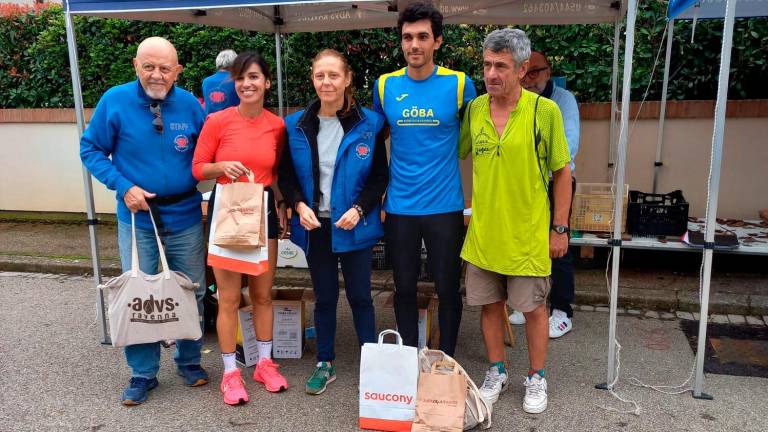 La premiazione dei vincitori del “Giro della Colonna dei Francesi”