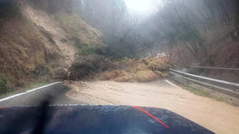 Nella Romagna Toscana, interrotta la strada da Palazzuolo sul Senio a Firenze