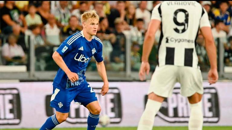 Matthias Braunöder in azione contro la Juventus