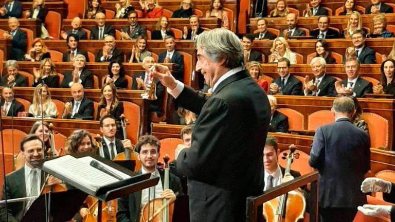 Riccardo Muti ieri in Senato