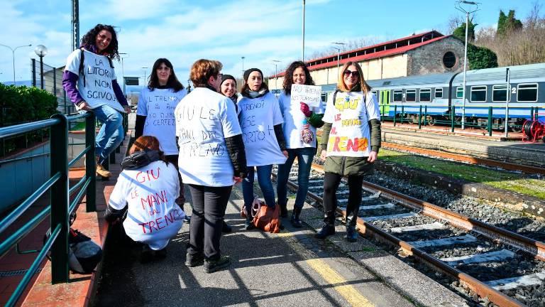 La manifestazione di ieri mattina