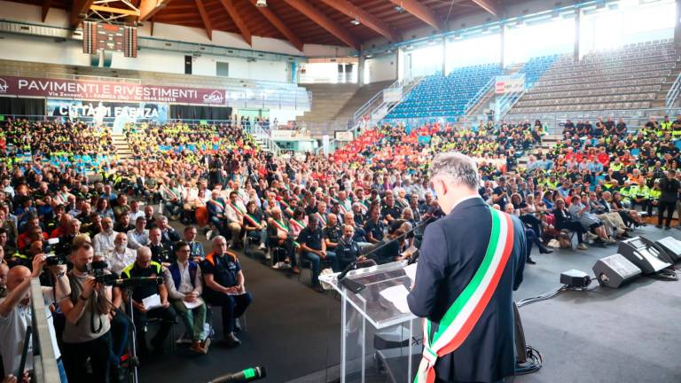 L’intervento del sindaco di Faenza Massimo Isola (foto e video Mauro Monti Mmph)