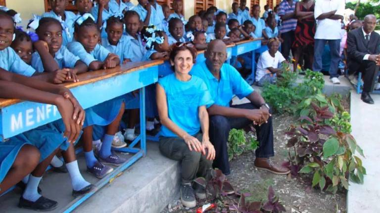 Denise Venturini in una missione Unicef