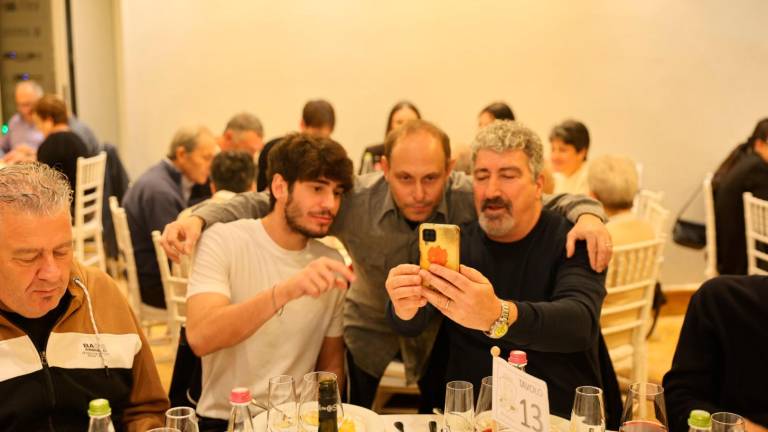 Cristian Shpendi e Dario Hubner alla festa di ieri a Milano Marittima (fotoservizio Zanotti)