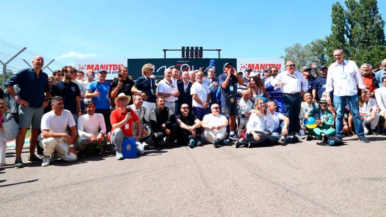 Alcuni momenti della due giorni ideata da Gian Carlo Minardi all’autodromo di Imola FOTO MMPH