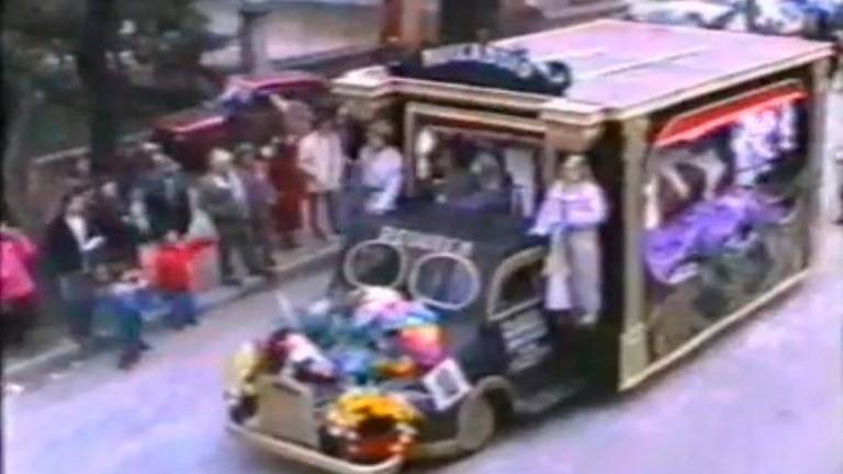 Il carro della vacca, fotogramma di un video degli anni ‘80 pubblicato sul canale YouTube di Andrucci