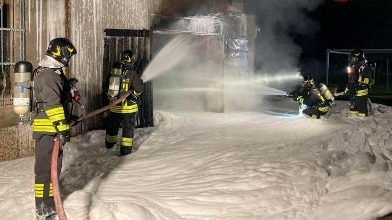 Fratta Terme, incendio e gravi danni