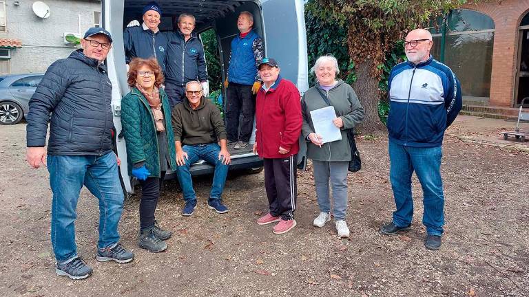 Foto di gruppo prima della partenza