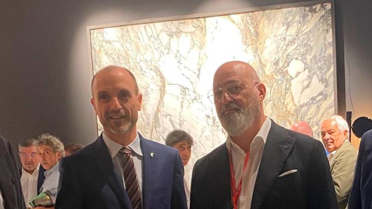 Paolo Mularoni con Stefano Bonaccini, ex governatore della Regione Emilia-Romagna