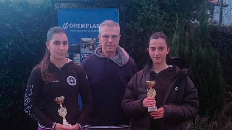 La premiazione del tabellone femminile