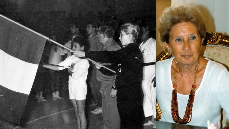 Miranda Cicognani, stella della ginnastica, fu portabandiera alle Olimpiadi di Helsinki del 1952