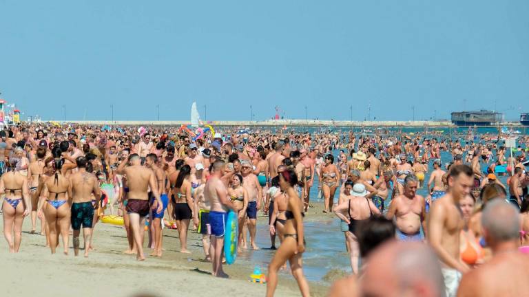 La spiaggia di Rimini