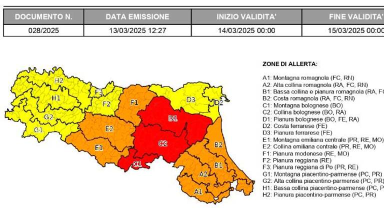 Meteo Romagna, forti temporali: venerdì allerta rossa in provincia di Ravenna e nel territorio bolognese