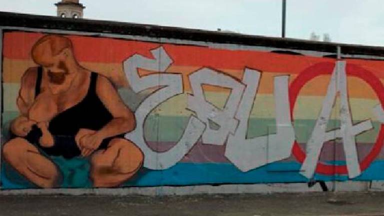 Rimini. Murales imbrattato, il Vikingo condannato