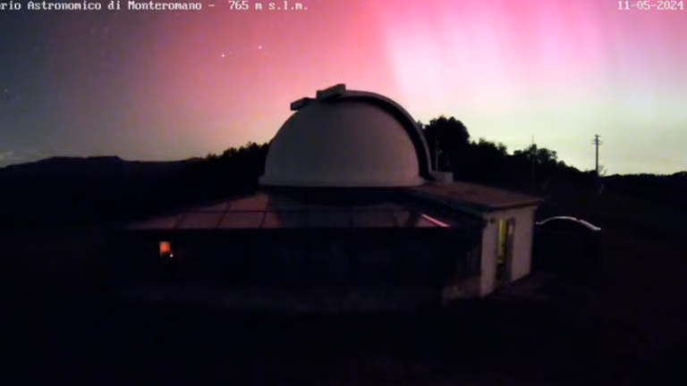 Aurora Boreale visibile dalla Romagna. Le serate all’osservatorio di Monte Romano ripartono con un evento eccezionale