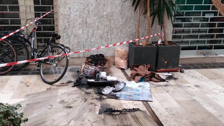 I segni dell’incendio in galleria Oir